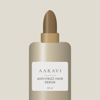 Anti-frizz Hair Serum — label detail