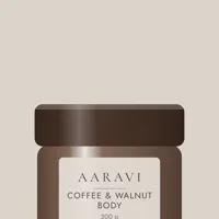 Coffee & Walnut Body Scrub — label detail