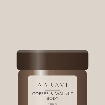 Coffee & Walnut Body Scrub — label detail