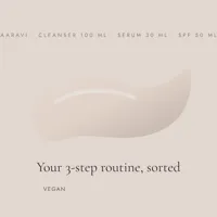 Glow Routine Kit — Cleanse, Treat, Protect — texture and key ingredients