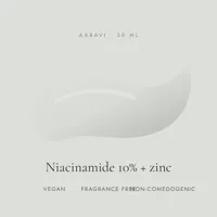 10% Niacinamide Clarifying Serum — texture and key ingredients