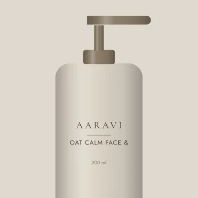 Oat Calm Face & Body Lotion — label detail