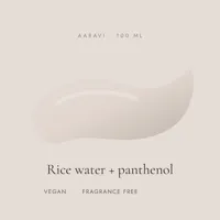 Rice Water Gentle Foaming Cleanser — texture and key ingredients