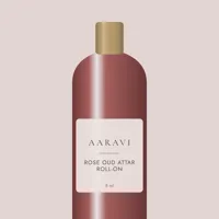 Rose Oud Attar Roll-on — label detail