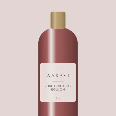 Rose Oud Attar Roll-on — label detail
