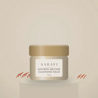 Saffron Melting Cleansing Balm — styled