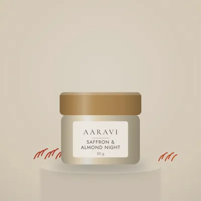 Saffron & Almond Night Cream — styled