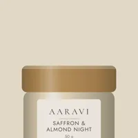 Saffron & Almond Night Cream — label detail