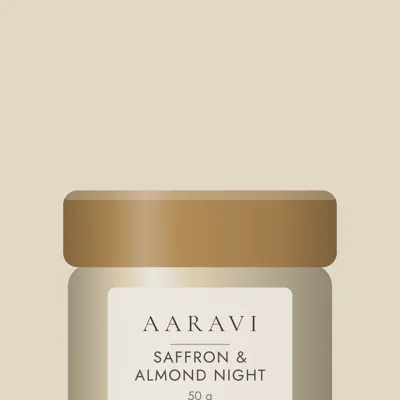 Saffron & Almond Night Cream — label detail