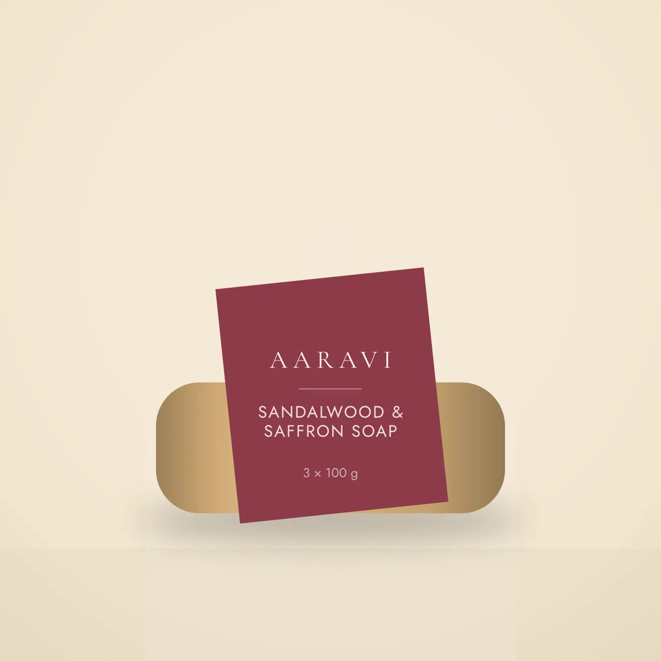 Sandalwood & Saffron Soap (Pack of 3) — product