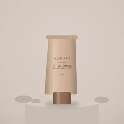 Tinted Mineral Sunscreen SPF 40 — styled